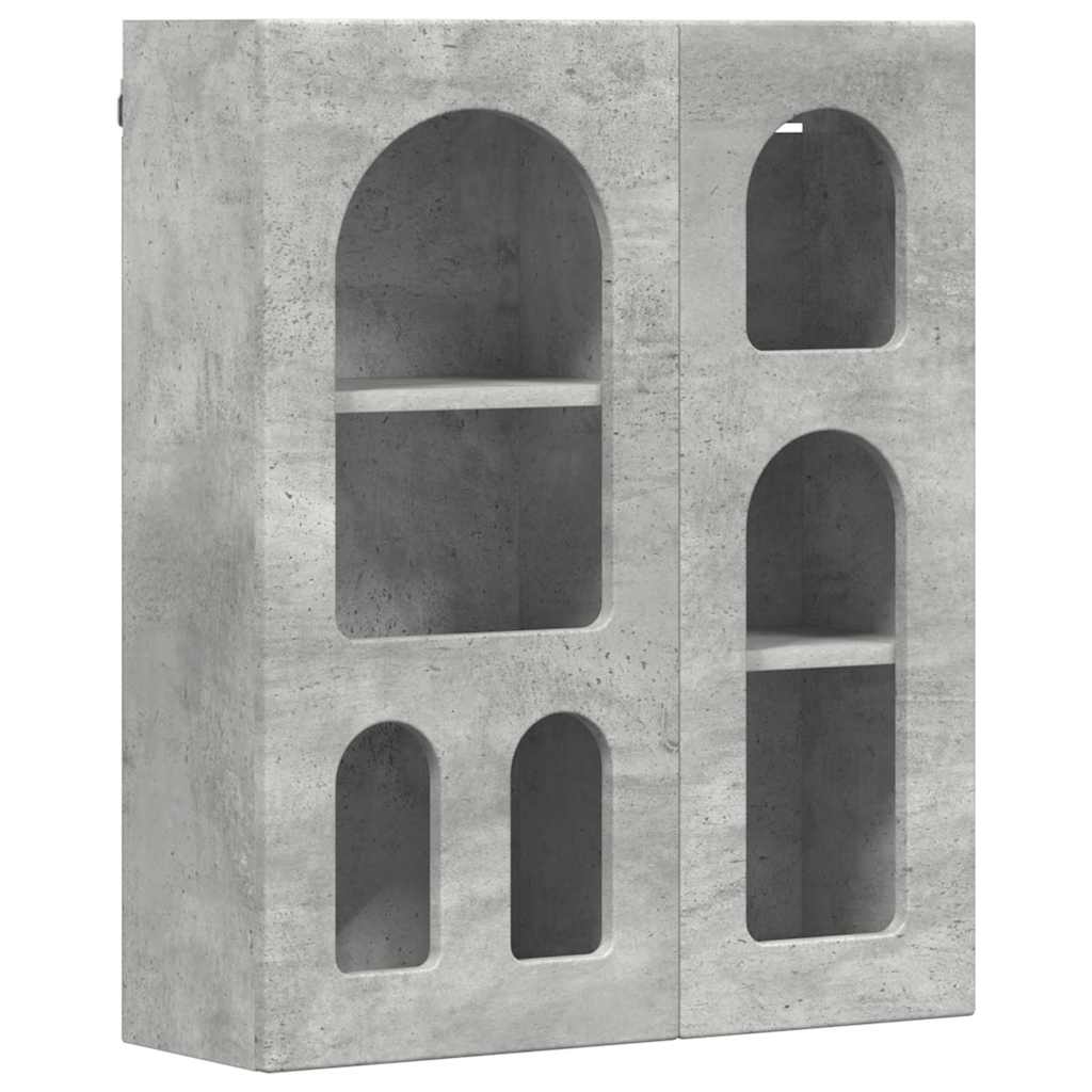 Hanging Cabinet Concrete Grey 59 x 20 x 71.5 cm Engineered Wood