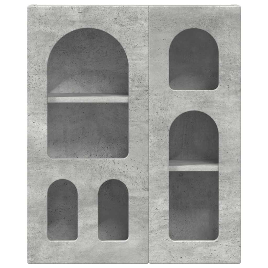 Hanging Cabinet with Shelf ELST Concrete Grey 59 x 20 x 71.5 cm