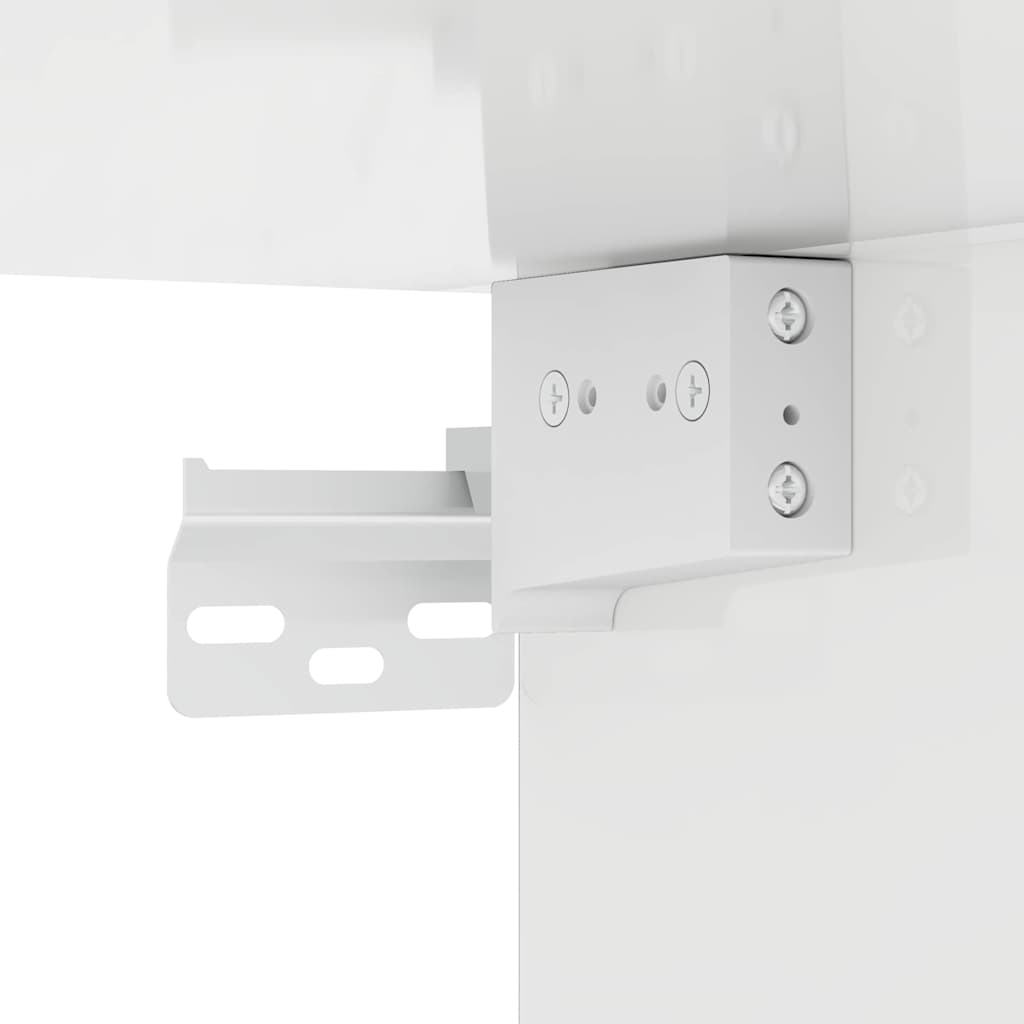 Hanging Cabinet with Shelf High Gloss White 59 x 20 x 71.5 cm