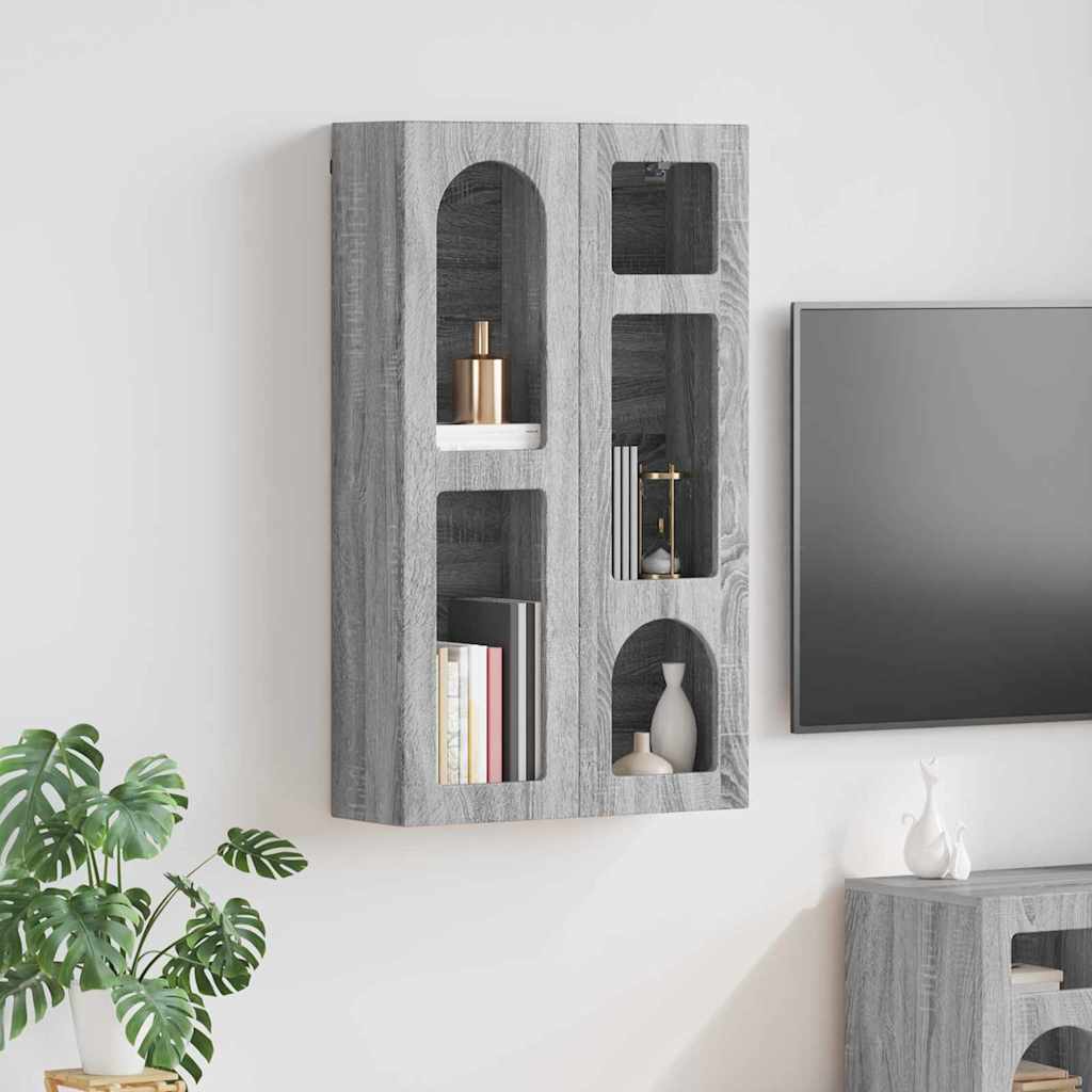 Hanging Cabinet Grey Sonoma 59 x 20 x 100 cm Engineered Wood