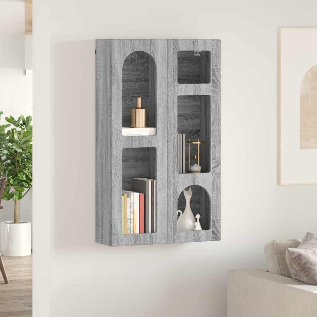 Hanging Cabinet Grey Sonoma 59 x 20 x 100 cm Engineered Wood