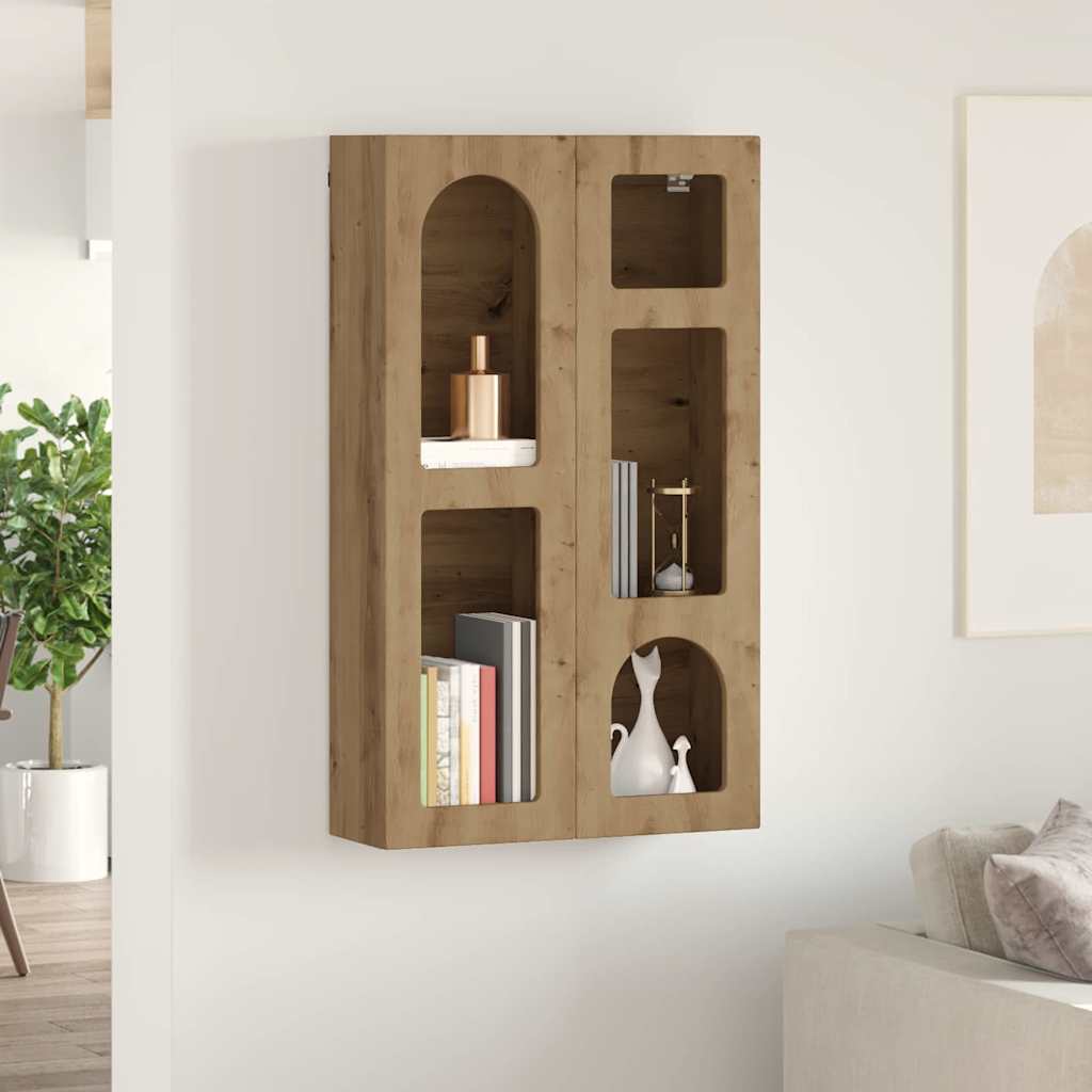 Hanging Cabinet with Shelf ELST Artisan Oak 59 x 20 x 100 cm