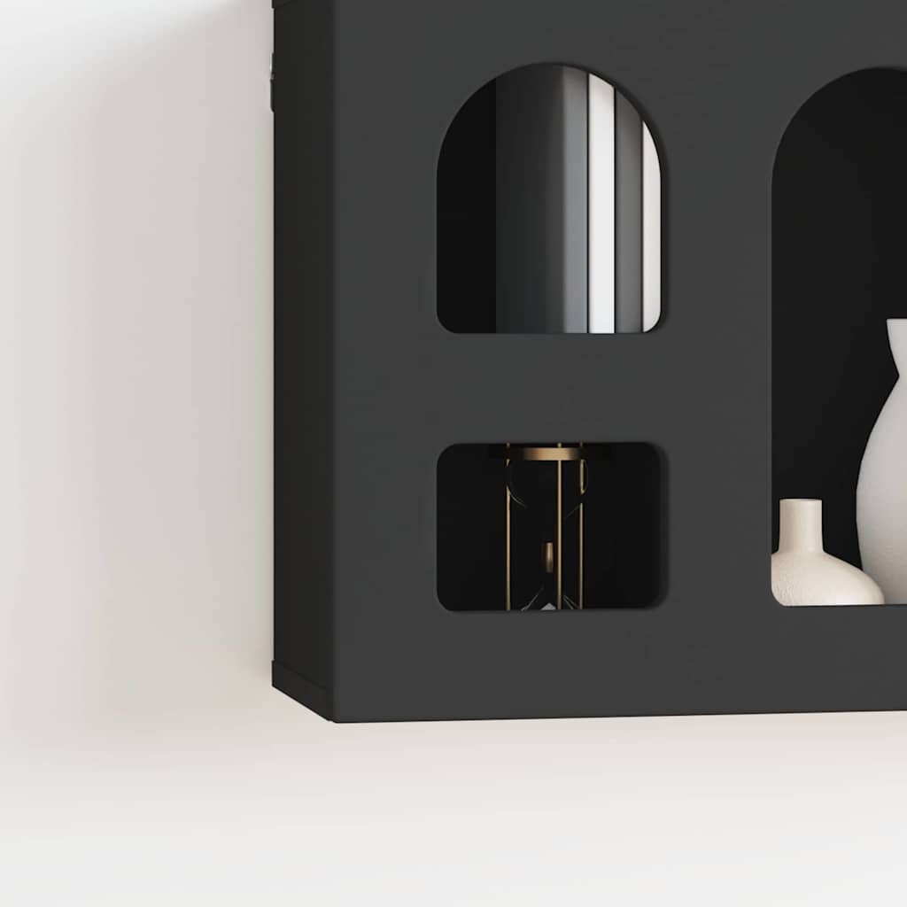 Hanging Cabinet ELST Black 60 x 20 x 40 cm Engineered Wood