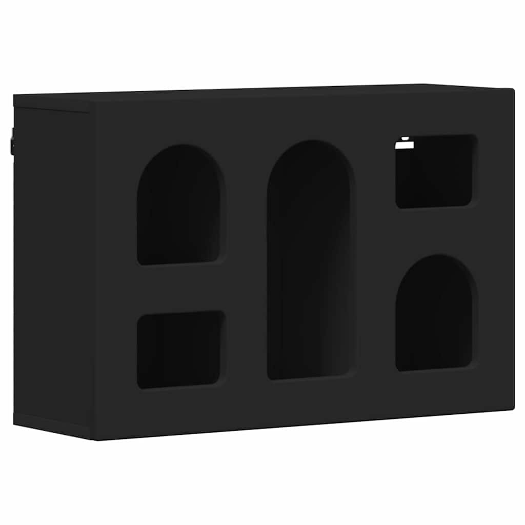 Hanging Cabinet ELST Black 60 x 20 x 40 cm Engineered Wood