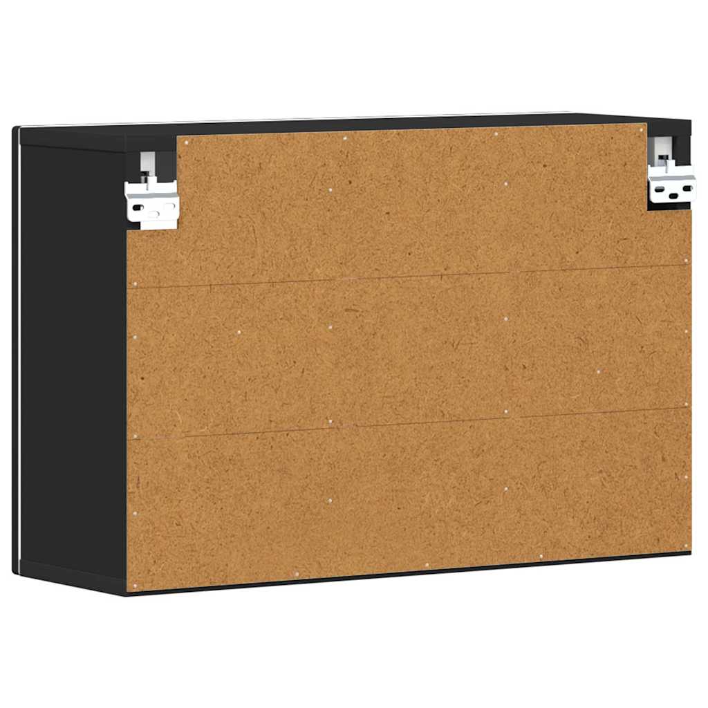 Hanging Cabinet ELST Black 60 x 20 x 40 cm Engineered Wood
