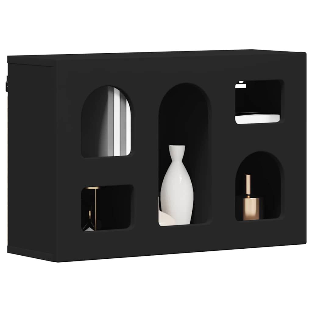 Hanging Cabinet ELST Black 60 x 20 x 40 cm Engineered Wood