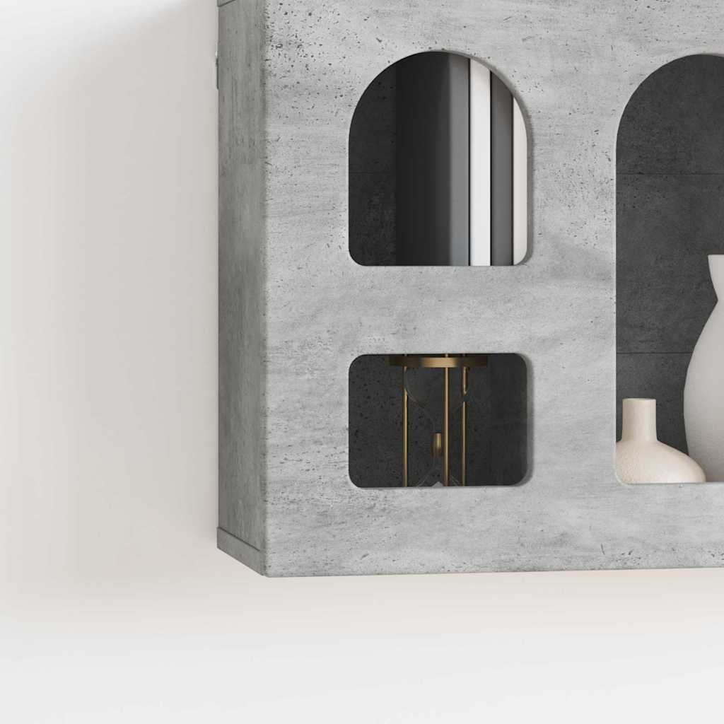 Hanging Cabinet Concrete Grey 60 x 20 x 40 cm Engineered Wood