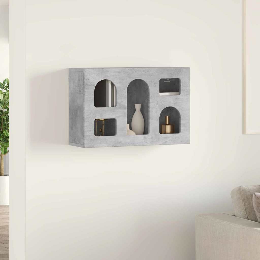 Hanging Cabinet Concrete Grey 60 x 20 x 40 cm Engineered Wood