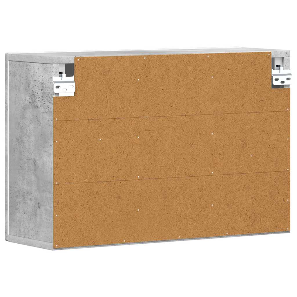 Hanging Cabinet Concrete Grey 60 x 20 x 40 cm Engineered Wood