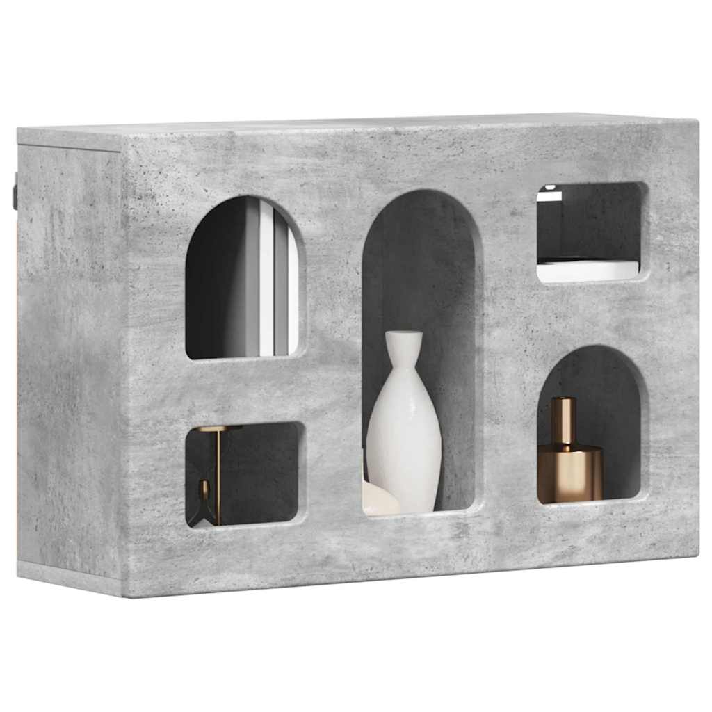 Hanging Cabinet Concrete Grey 60 x 20 x 40 cm Engineered Wood
