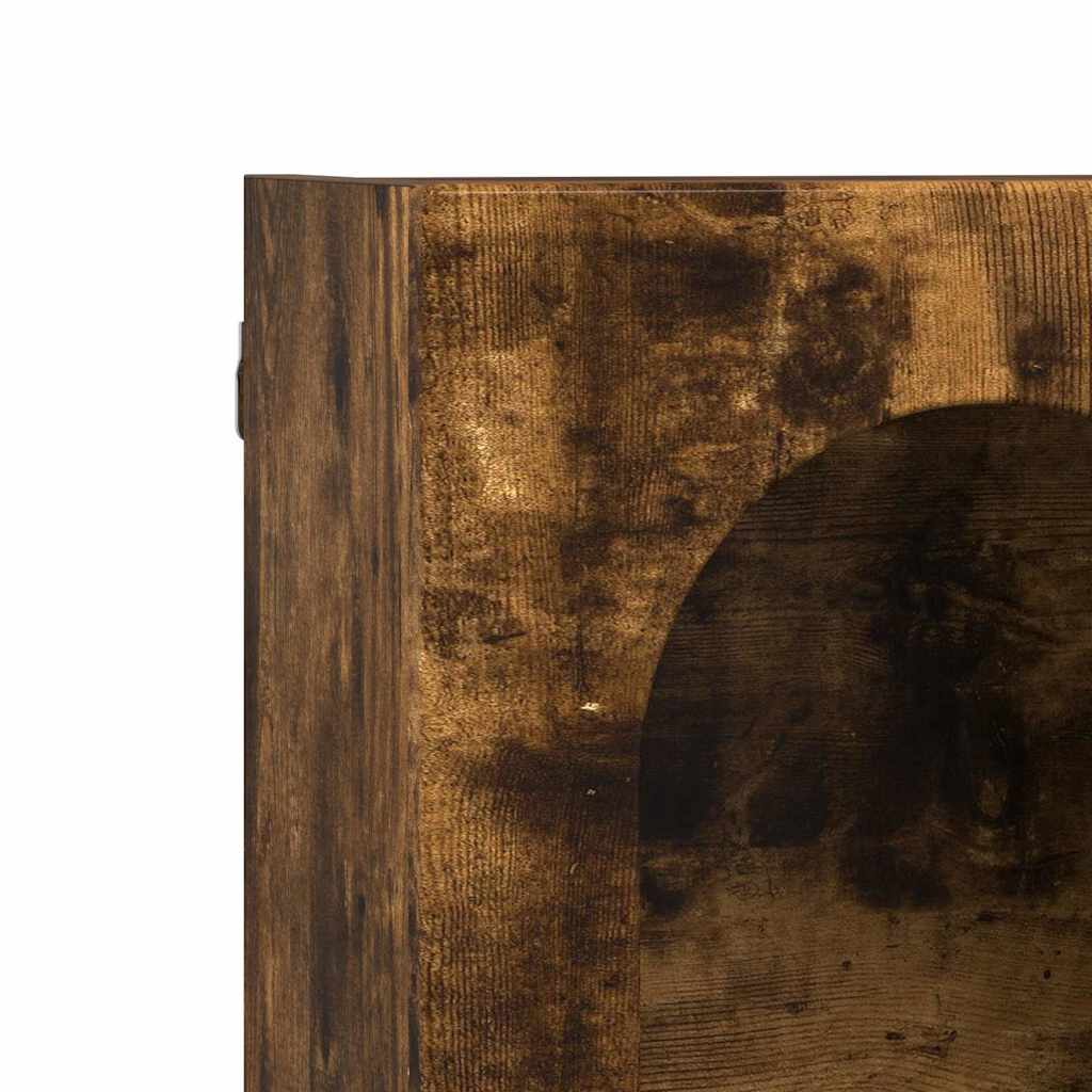 Hanging Cabinet Smoked Oak 60 x 20 x 40 cm Engineered Wood