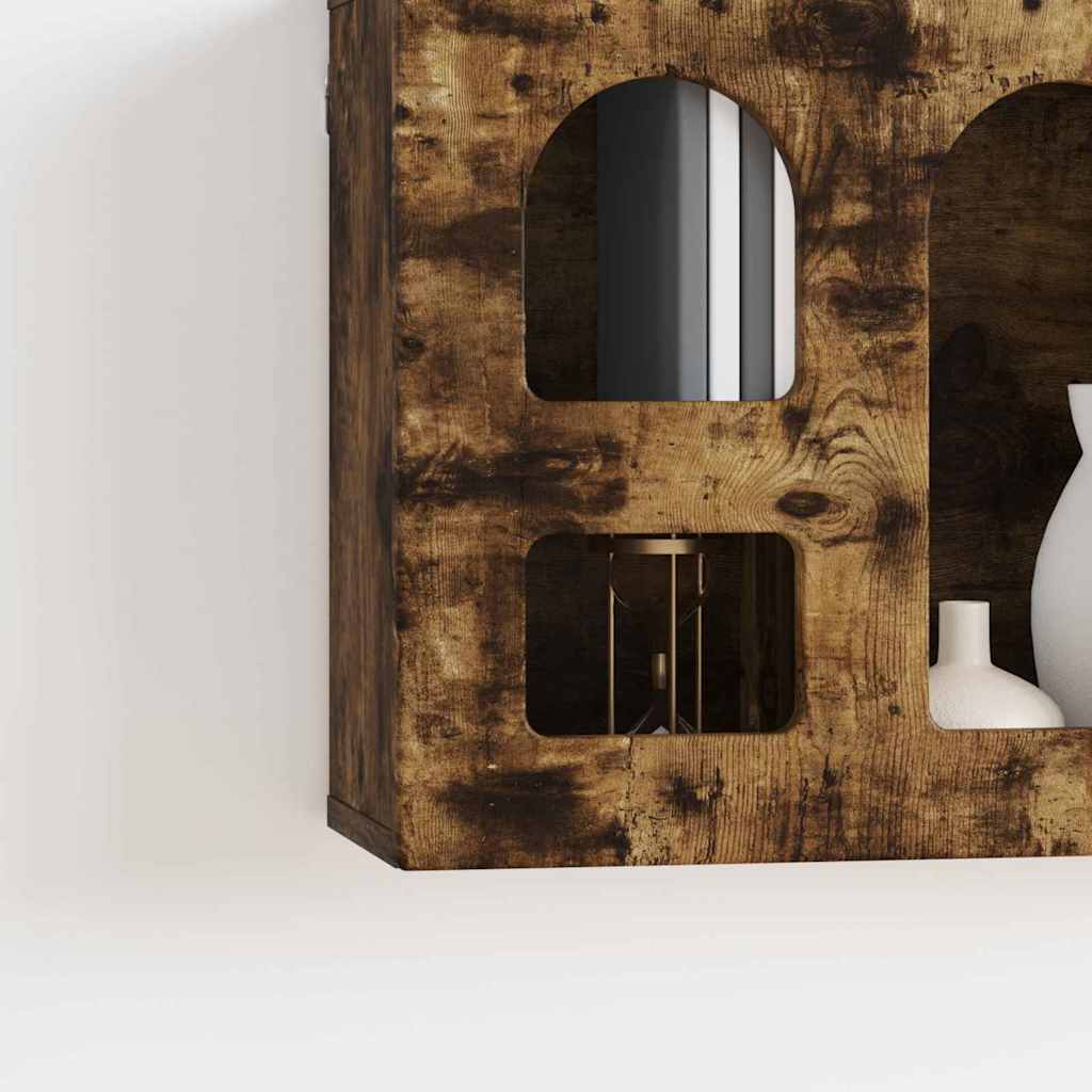 Hanging Cabinet Smoked Oak 60 x 20 x 40 cm Engineered Wood
