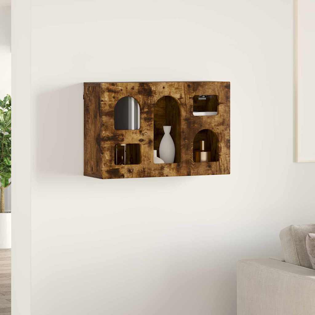 Hanging Cabinet Smoked Oak 60 x 20 x 40 cm Engineered Wood