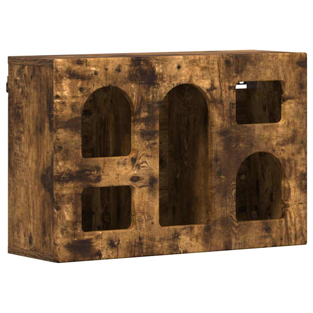 Hanging Cabinet Smoked Oak 60 x 20 x 40 cm Engineered Wood
