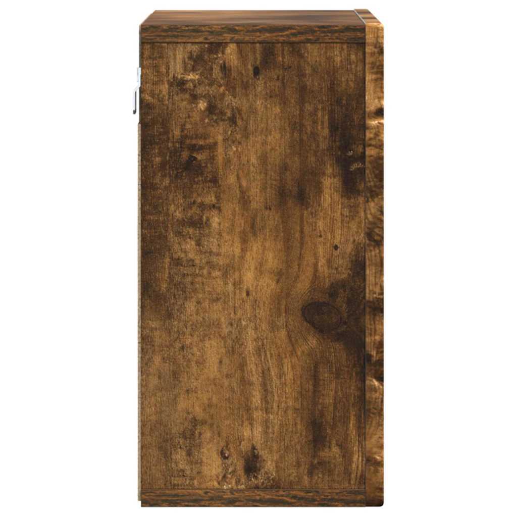 Hanging Cabinet Smoked Oak 60 x 20 x 40 cm Engineered Wood