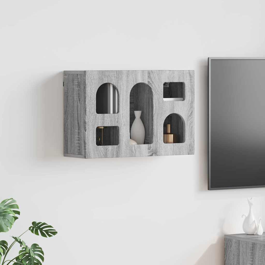 Hanging Cabinet with Shelf ELST Grey Sonoma 60 x 20 x 40 cm