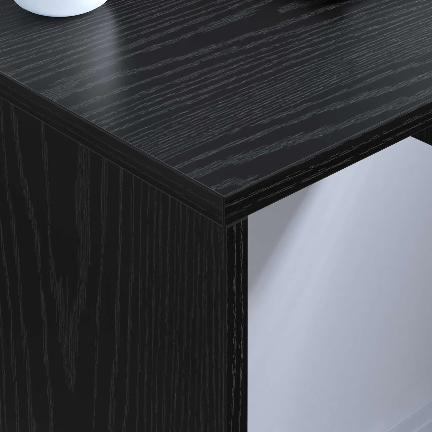 Wall-Mounted Desk Black Oak 60 x 45 x 30 cm Engineered Wood