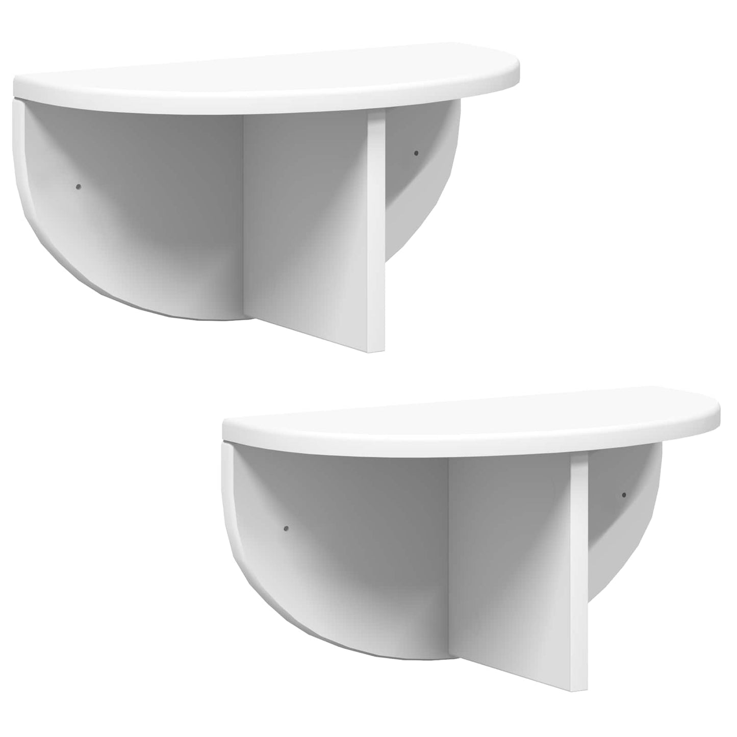 Wall Shelf 2 pcs White 38 x 19 x 19 cm Engineered Wood