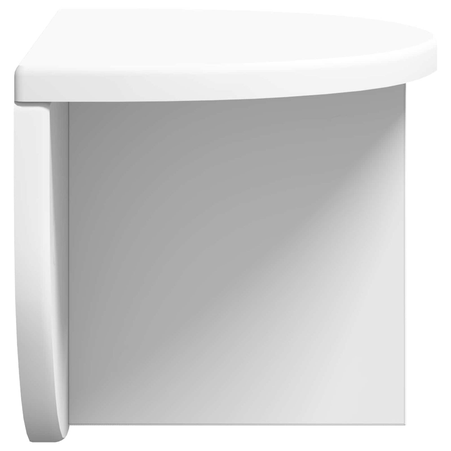Wall Shelf 2 pcs White 38 x 19 x 19 cm Engineered Wood
