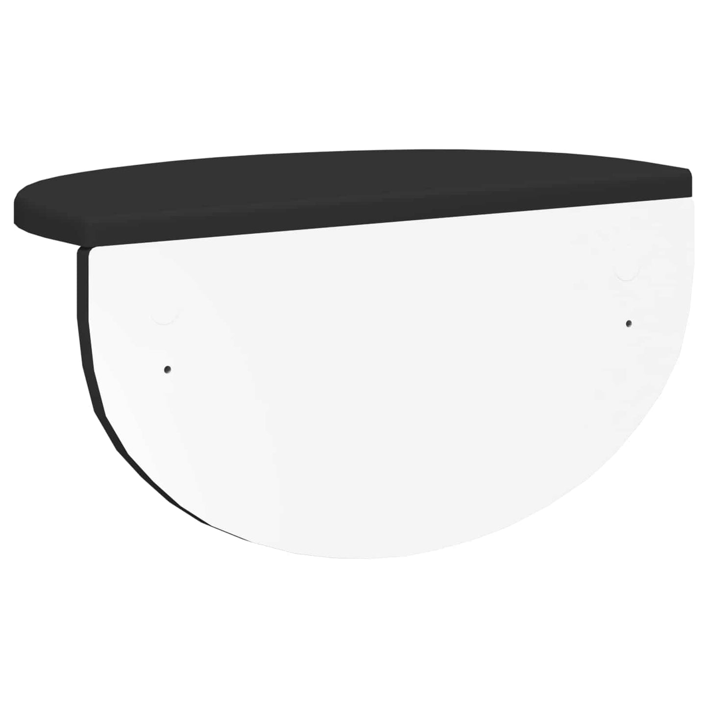 Wall Shelf Wall-mounted Black 38 x 19 x 19 cm Engineered Wood