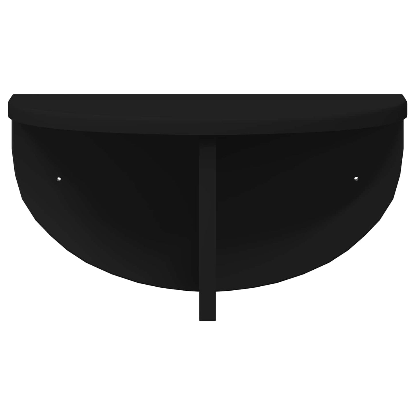 Wall Shelf 2 pcs Black 38 x 19 x 19 cm Engineered Wood