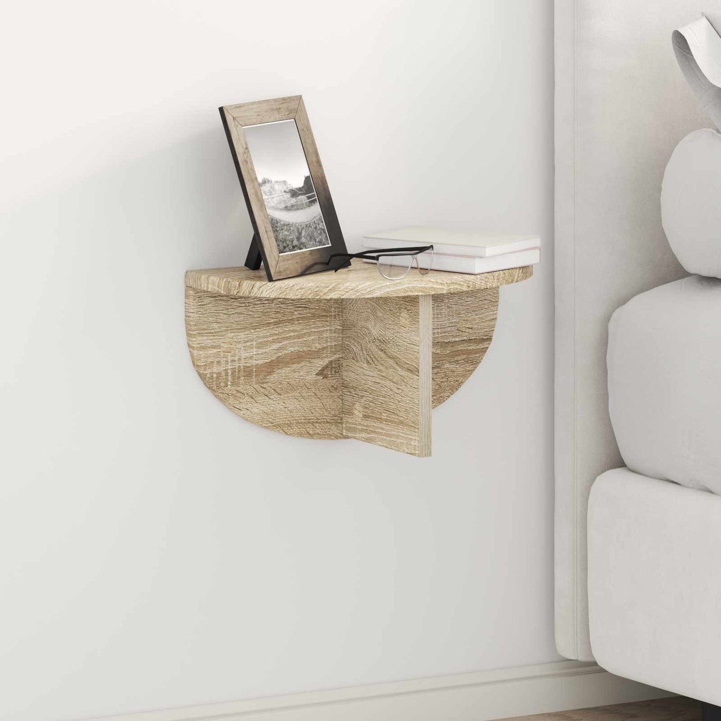 Wall Shelf 2 pcs Sonoma Oak 38 x 19 x 19 cm Engineered Wood