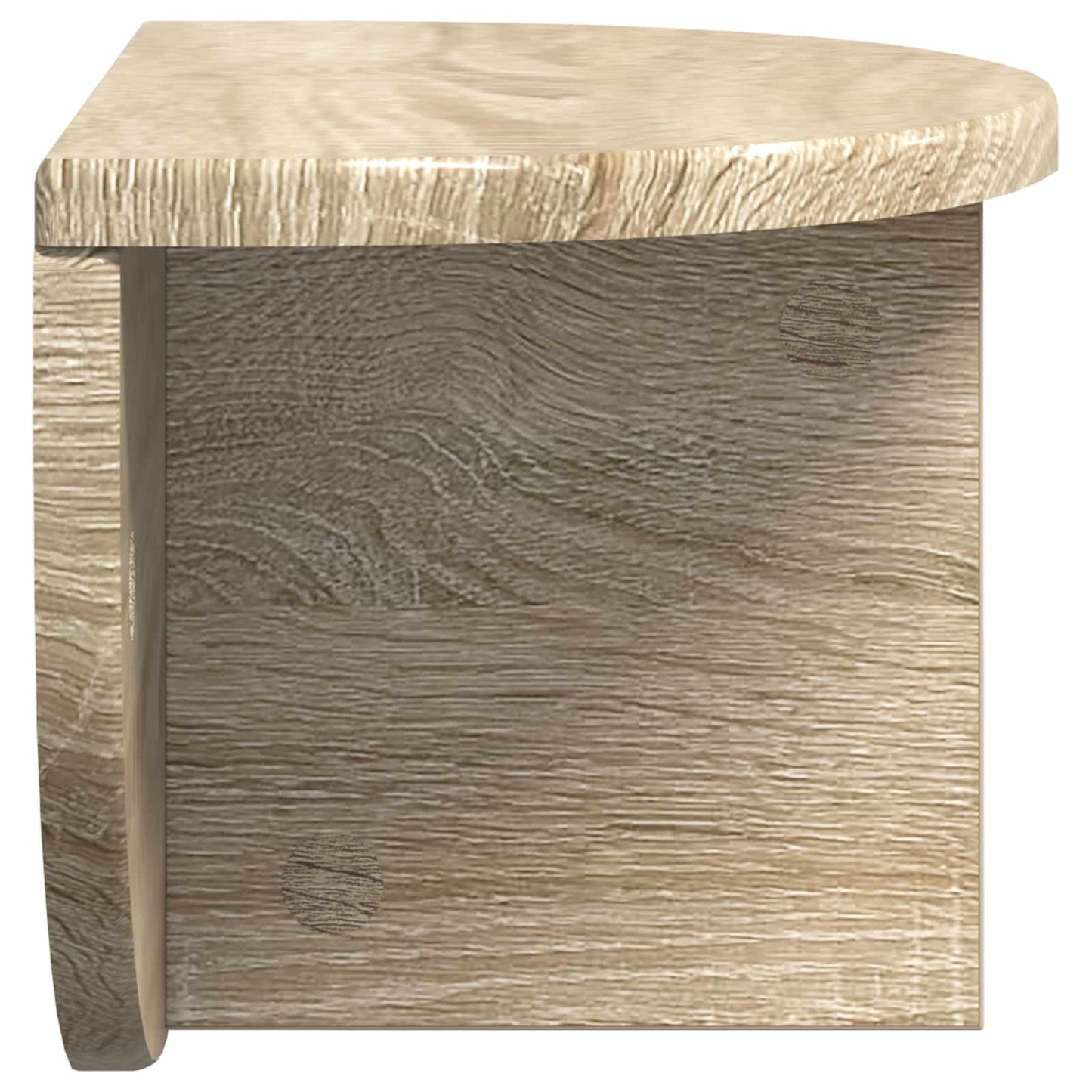 Wall Shelf 2 pcs Sonoma Oak 38 x 19 x 19 cm Engineered Wood
