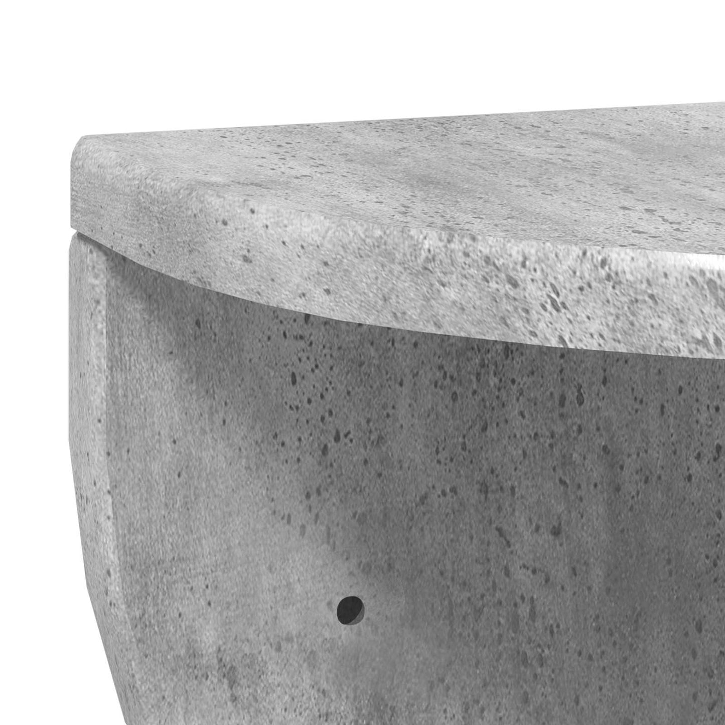 Wall Shelf 2 pcs Concrete Grey 38 x 19 x 19 cm Engineered Wood