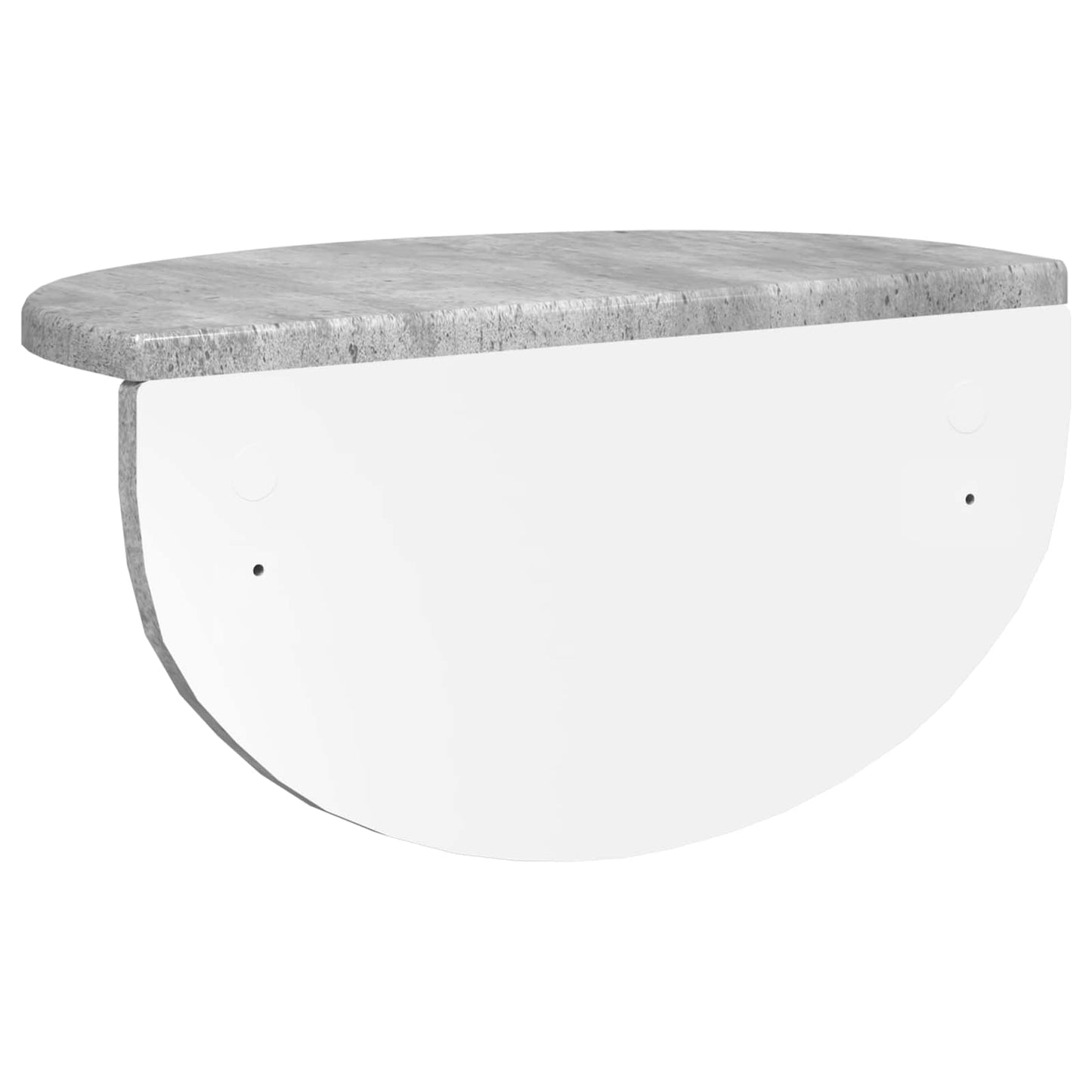 Wall Shelf 2 pcs Concrete Grey 38 x 19 x 19 cm Engineered Wood