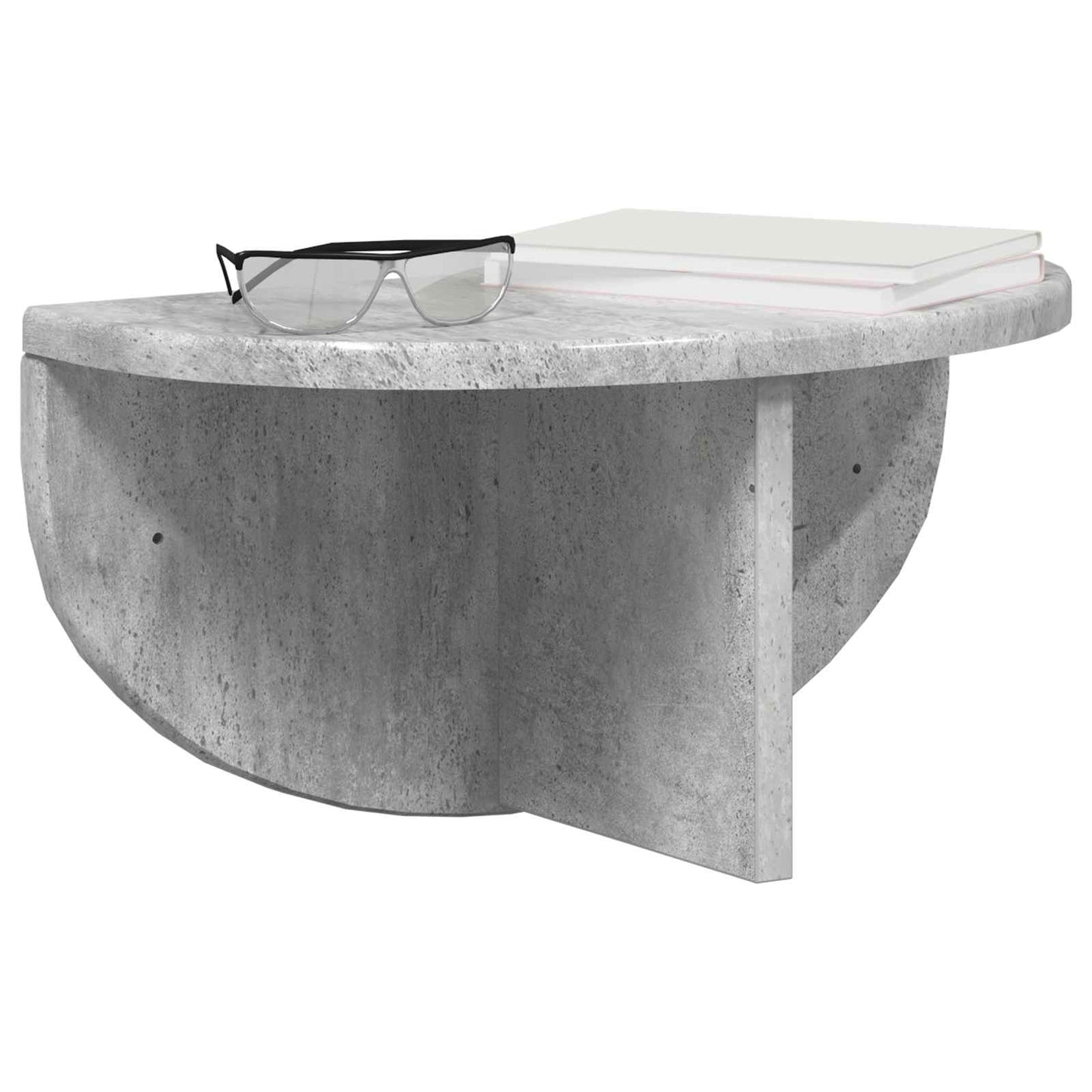 Wall Shelf 2 pcs Concrete Grey 38 x 19 x 19 cm Engineered Wood
