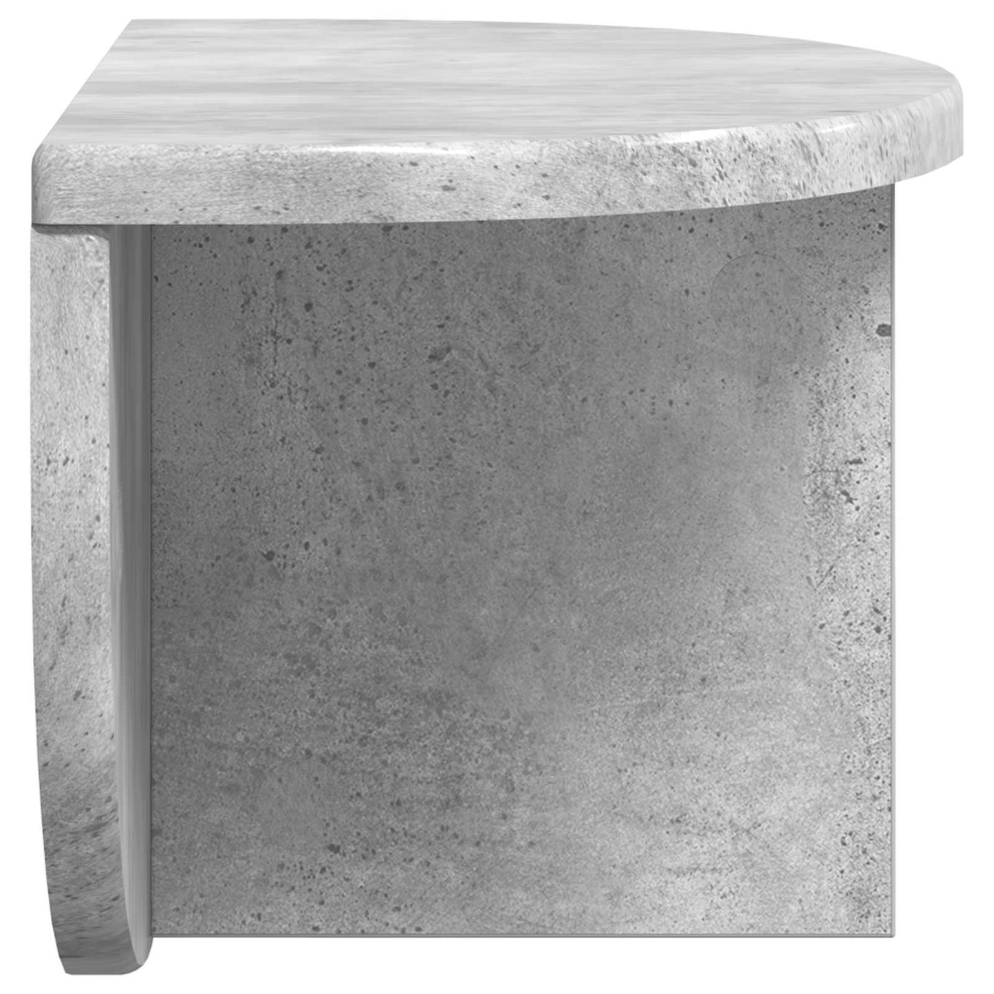 Wall Shelf 2 pcs Concrete Grey 38 x 19 x 19 cm Engineered Wood