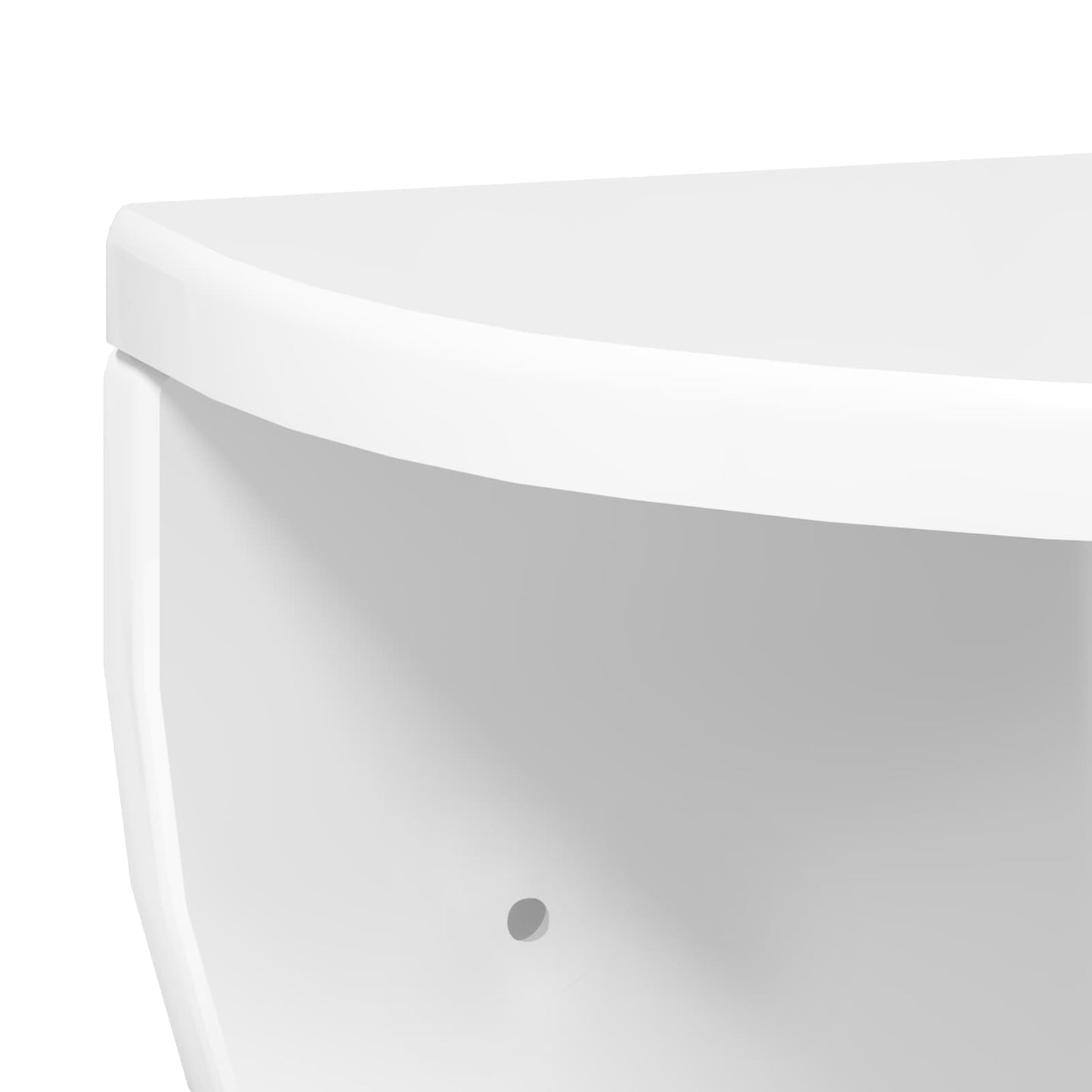 Wall Shelf 2 pcs High Gloss White 38 x 19 x 19 cm