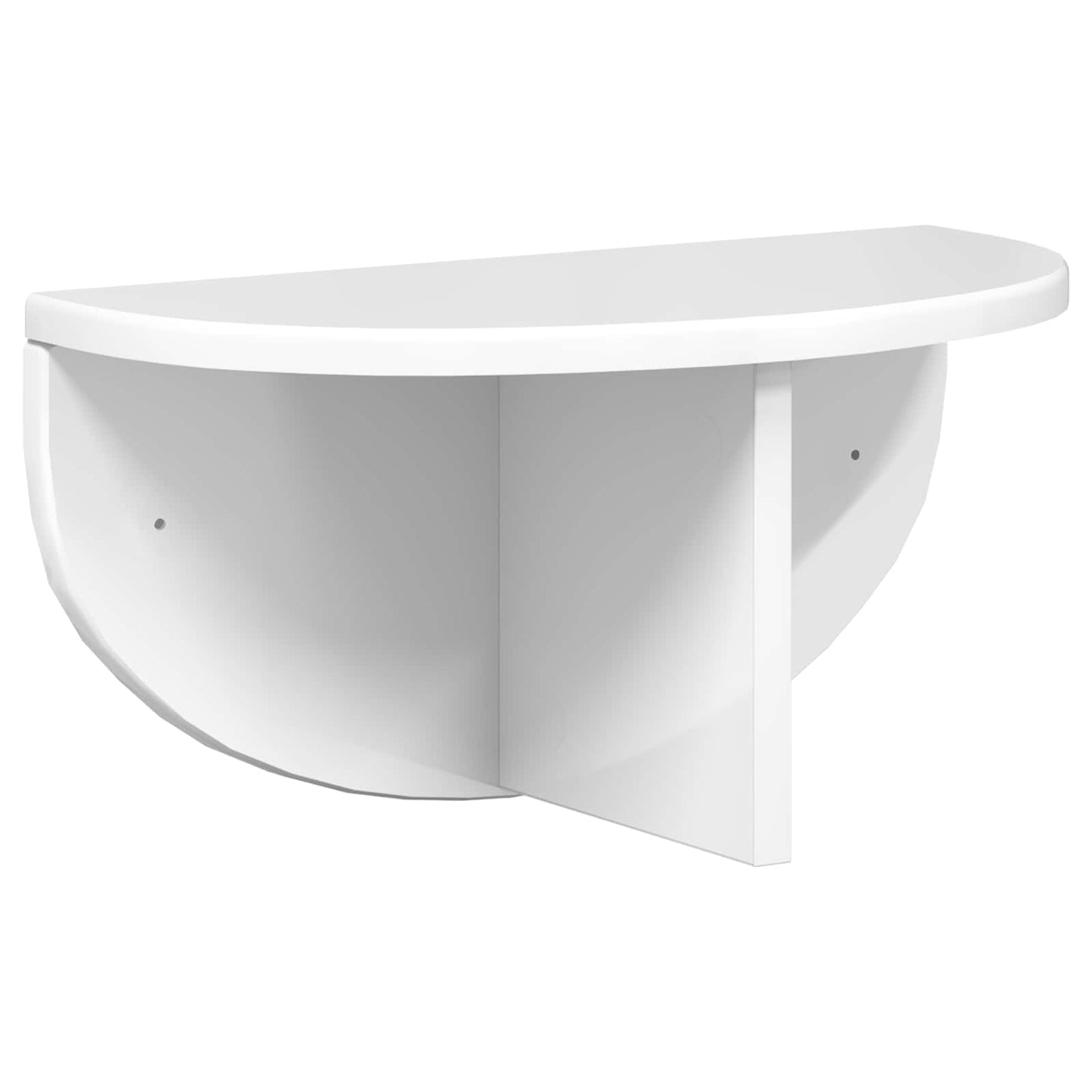 Wall Shelf 2 pcs High Gloss White 38 x 19 x 19 cm