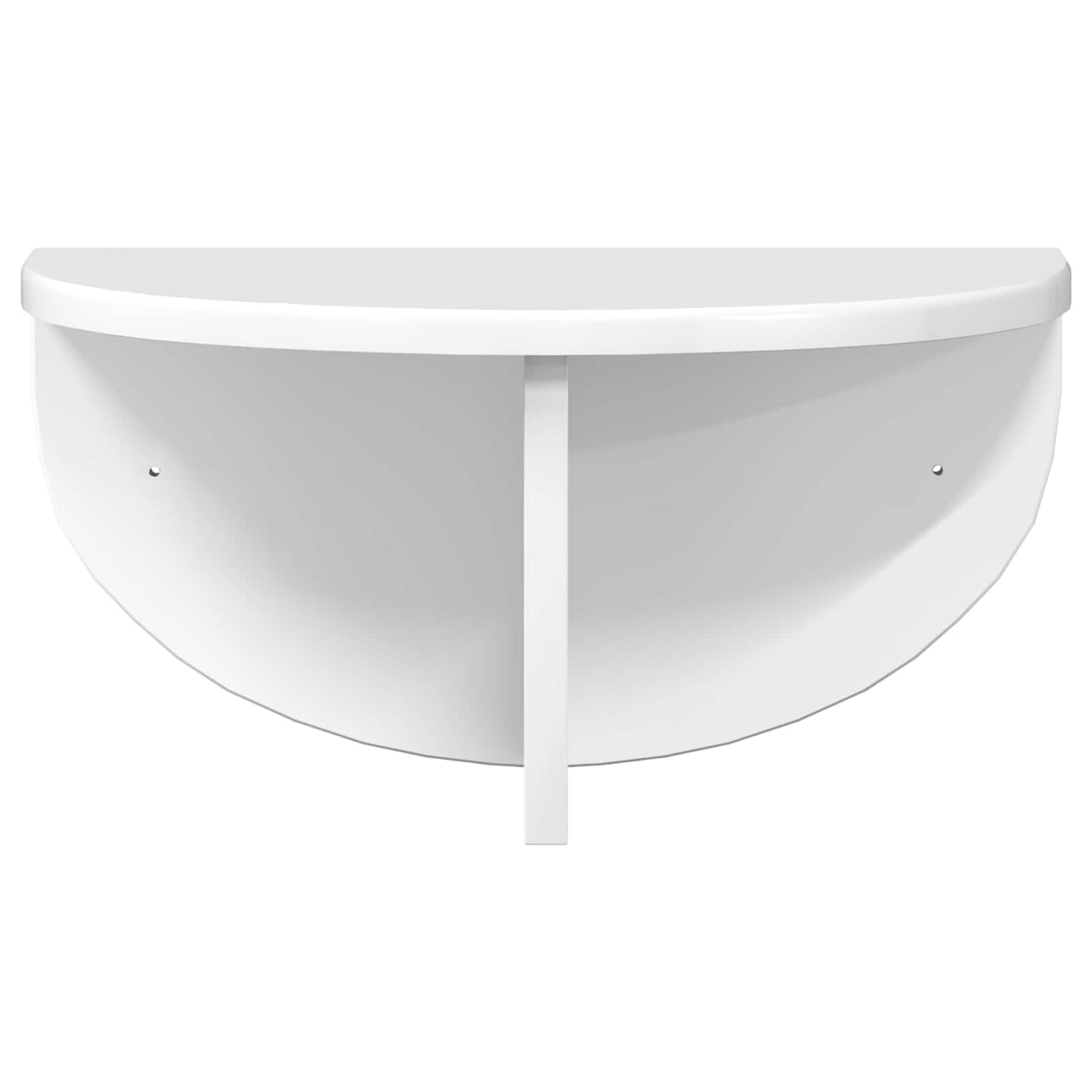 Wall Shelf 2 pcs High Gloss White 38 x 19 x 19 cm