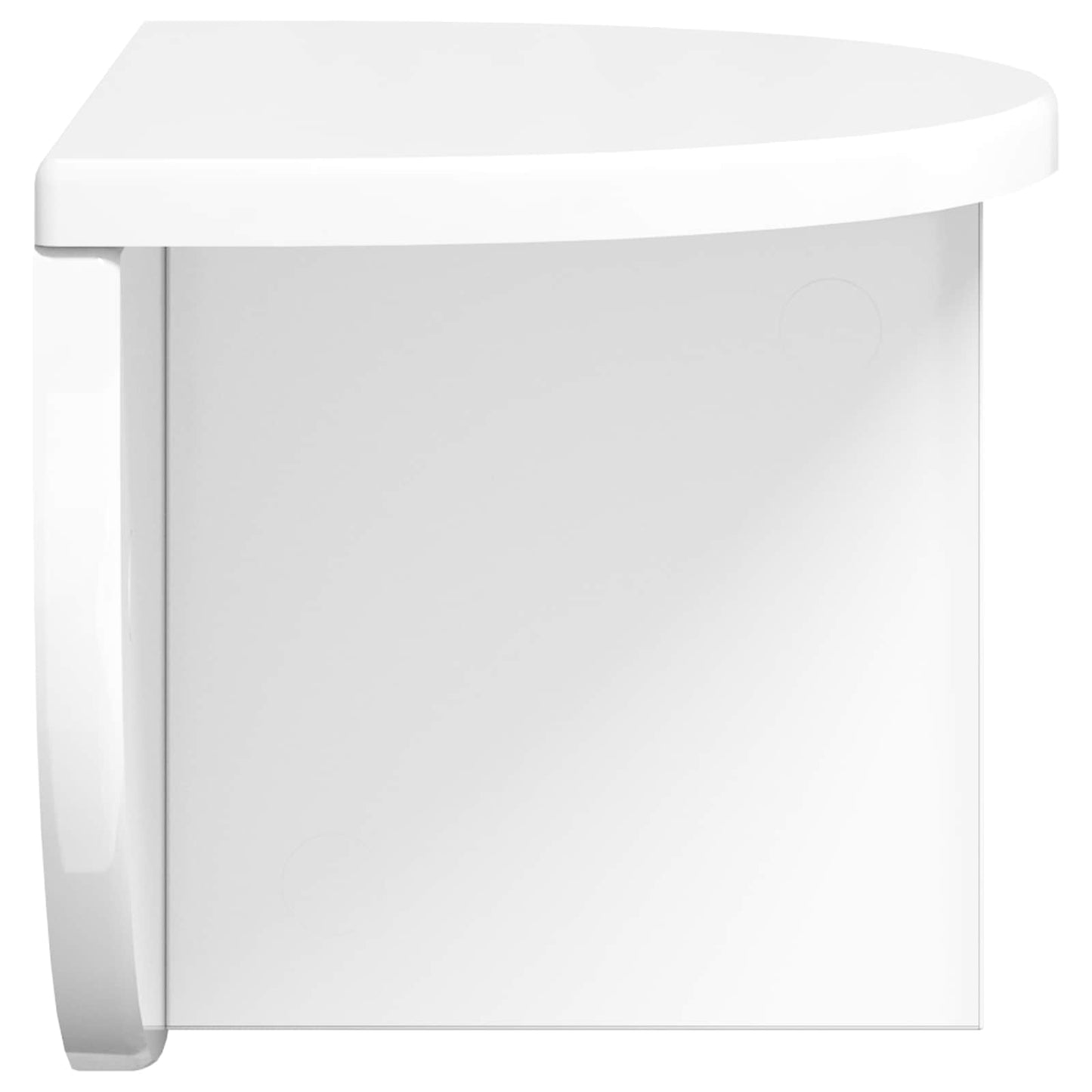 Wall Shelf 2 pcs High Gloss White 38 x 19 x 19 cm