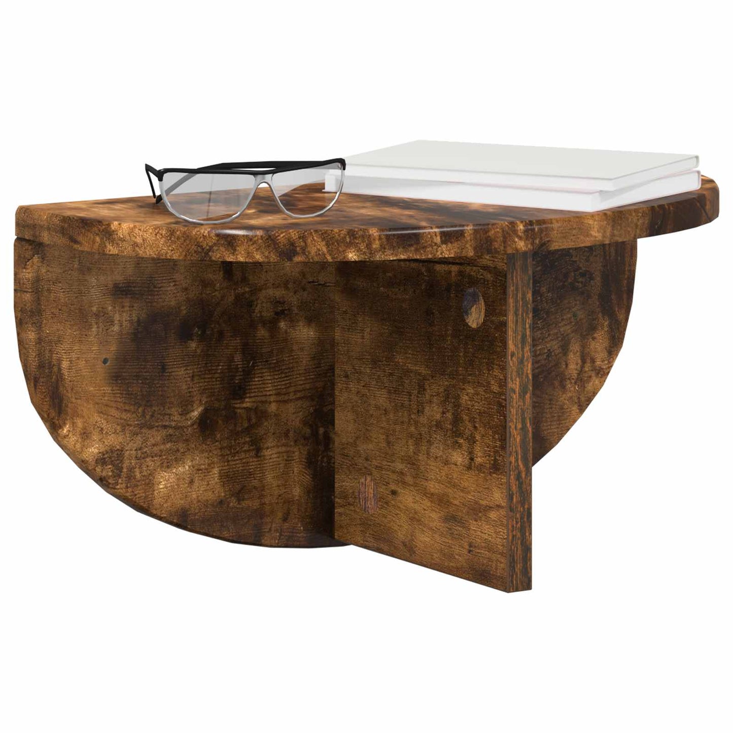 Wall Shelf 2 pcs Smoked Oak 38 x 19 x 19 cm Engineered Wood