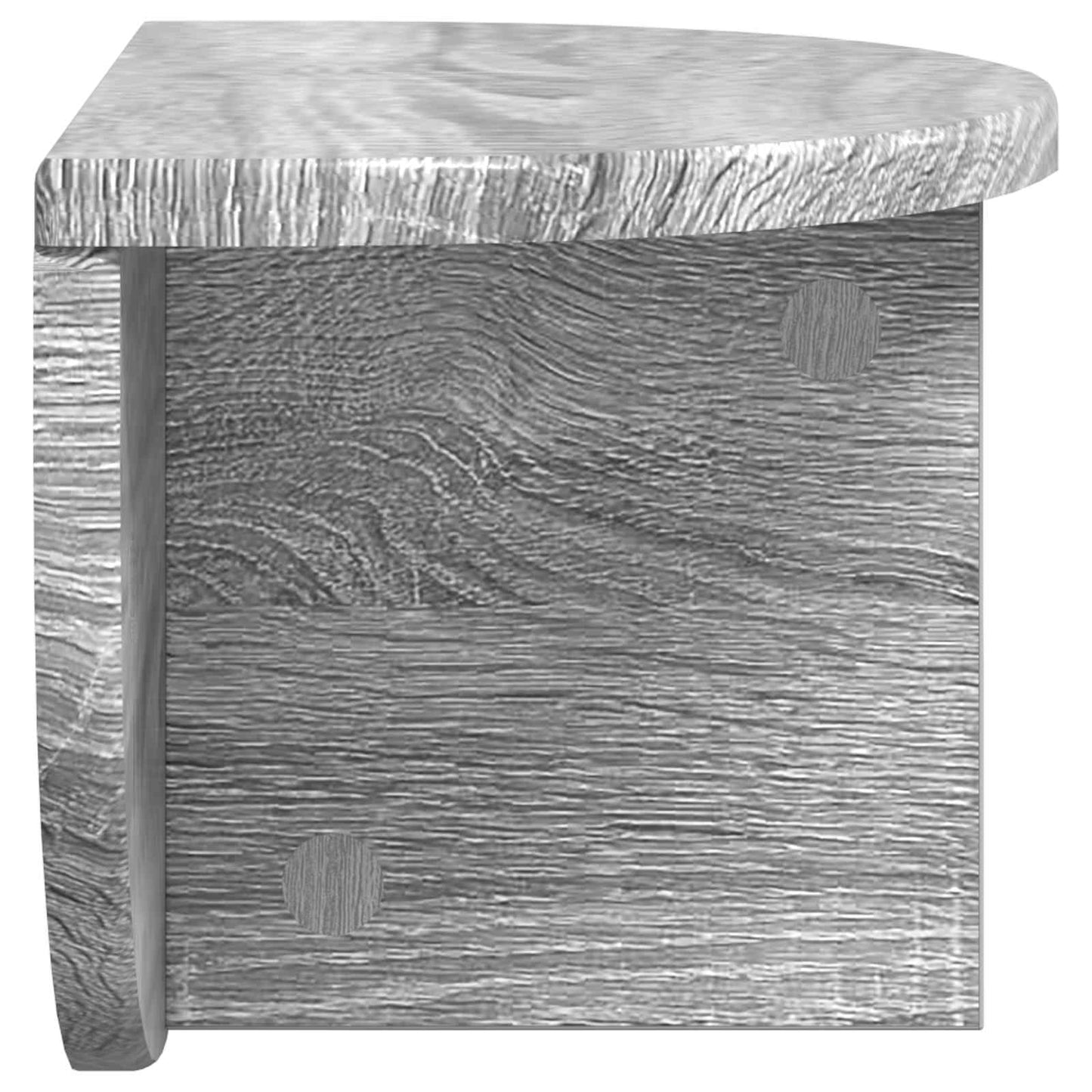Wall Shelf 2 pcs Grey Sonoma 38 x 19 x 19 cm Engineered Wood
