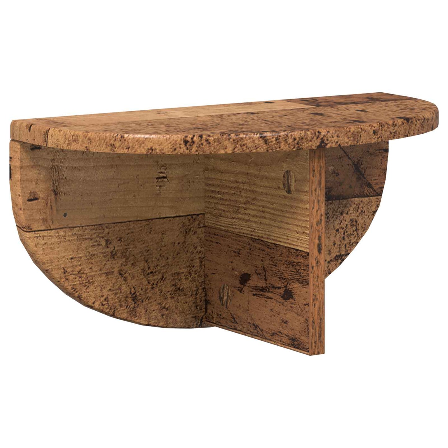 Wall Shelf 2 pcs Old Wood 38 x 19 x 19 cm Engineered Wood