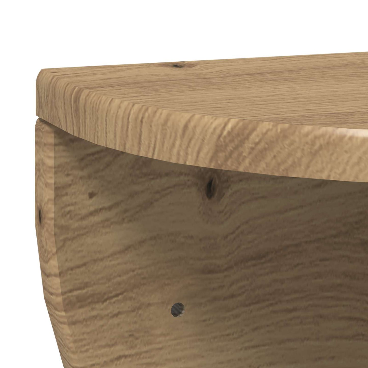 Wall Shelf 2 pcs Artisan Oak 38 x 19 x 19 cm Engineered Wood