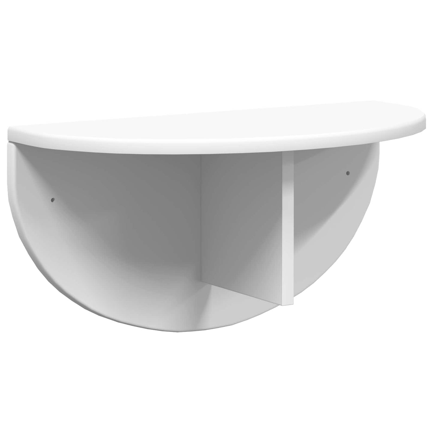 Wall Shelf 2 pcs White 48 x 24 x 24 cm Engineered Wood