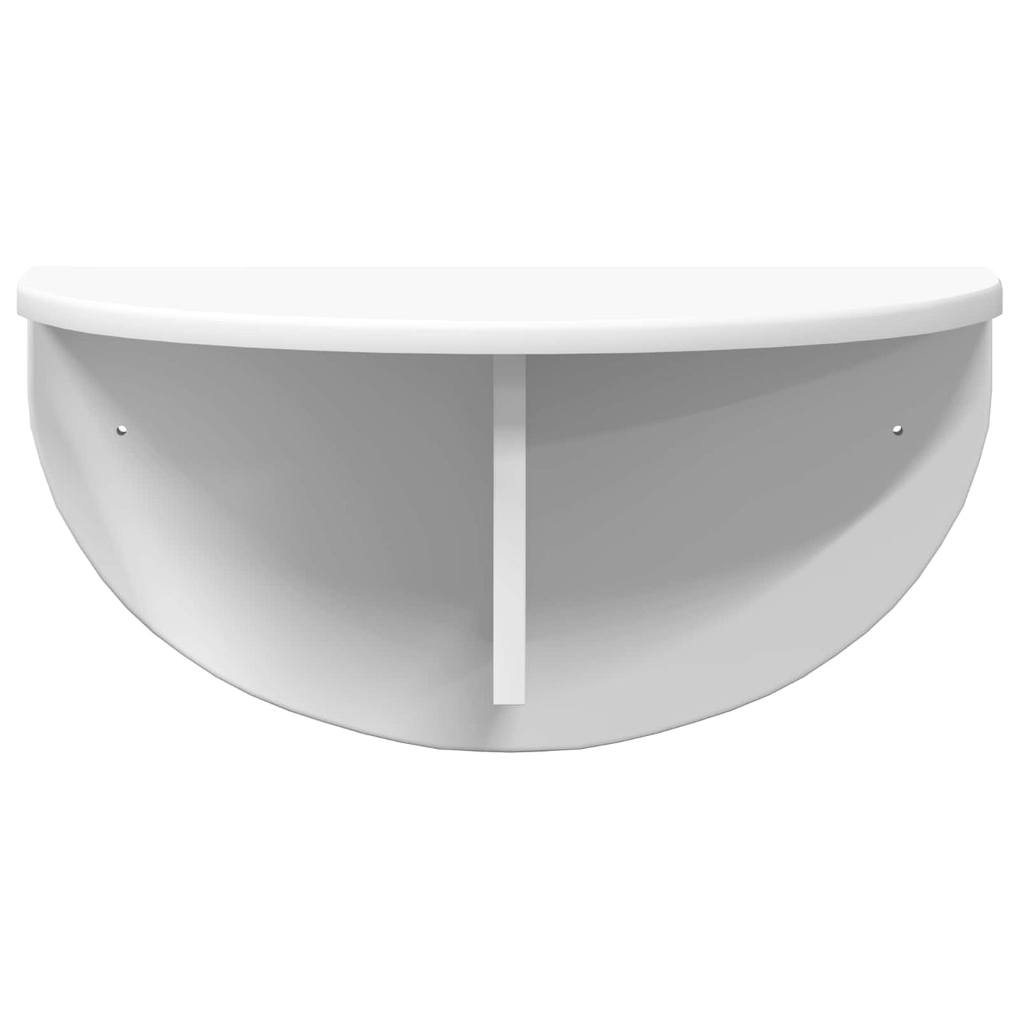 Wall Shelf 2 pcs White 48 x 24 x 24 cm Engineered Wood