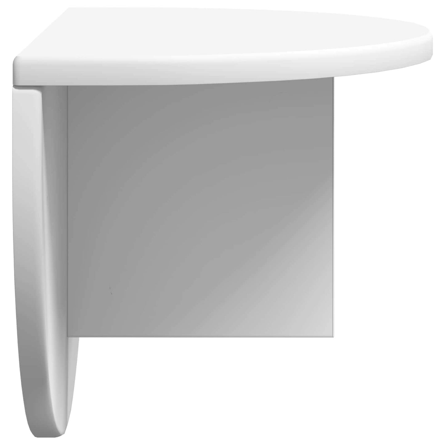 Wall Shelf 2 pcs White 48 x 24 x 24 cm Engineered Wood