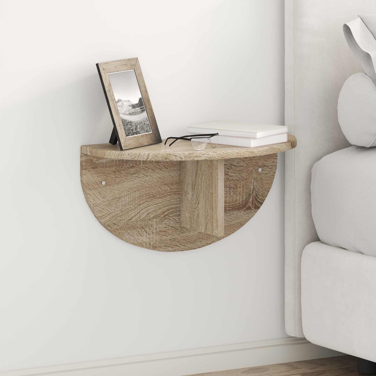 Wall Shelf 2 pcs Sonoma Oak 48 x 24 x 24 cm Engineered Wood