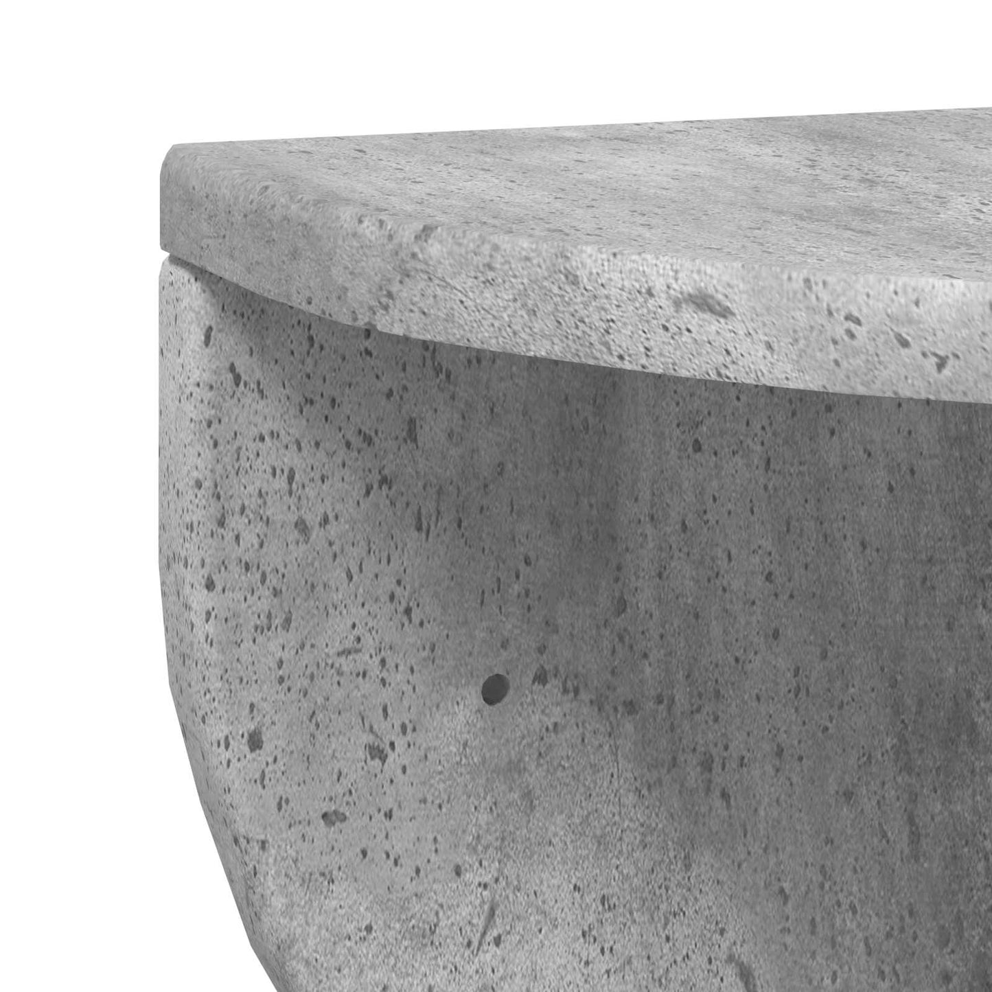Wall Shelf 2 pcs Concrete Grey 48 x 24 x 24 cm Engineered Wood