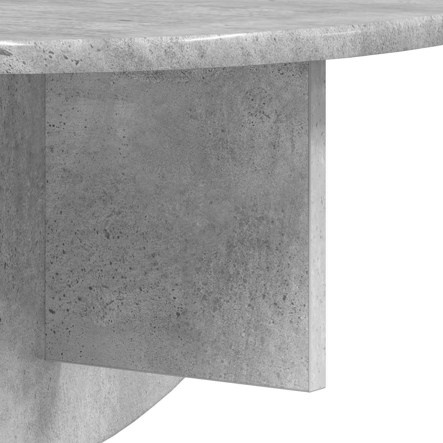 Wall Shelf 2 pcs Concrete Grey 48 x 24 x 24 cm Engineered Wood