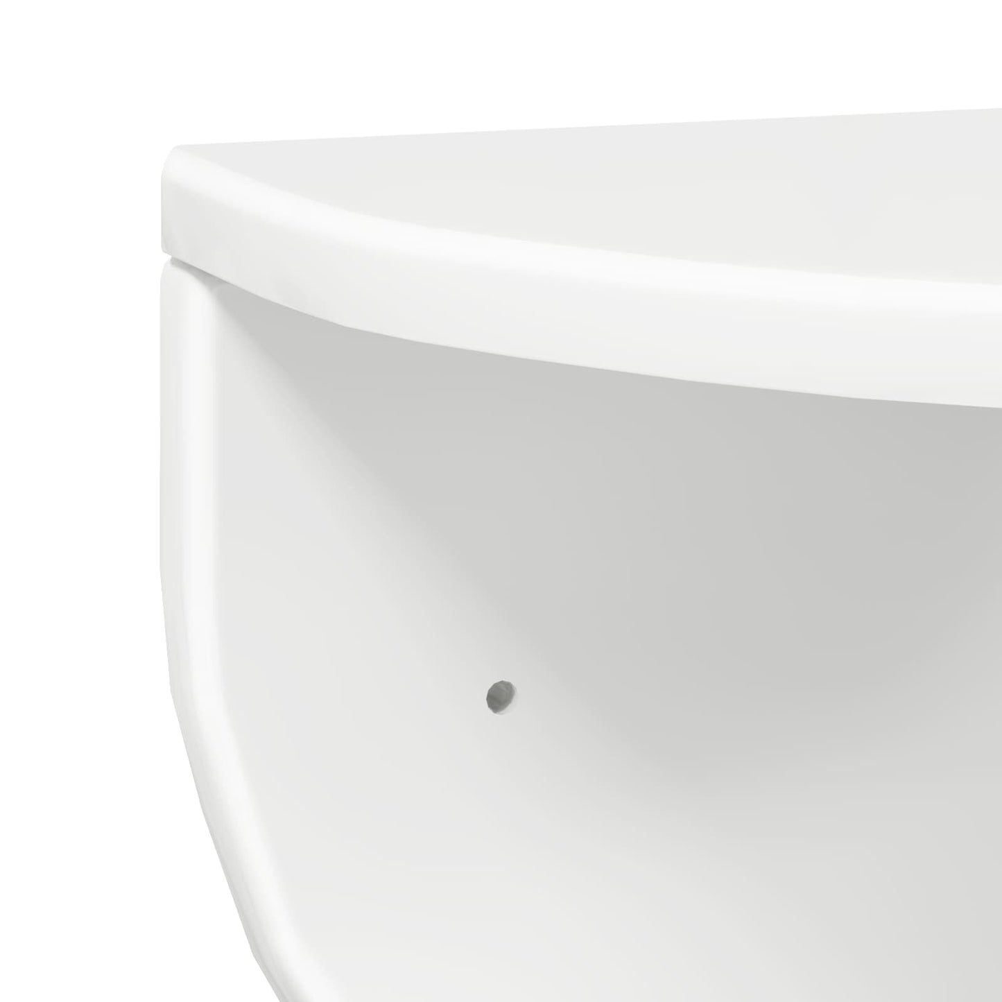 Wall Shelf 2 pcs High Gloss White 48 x 24 x 24 cm