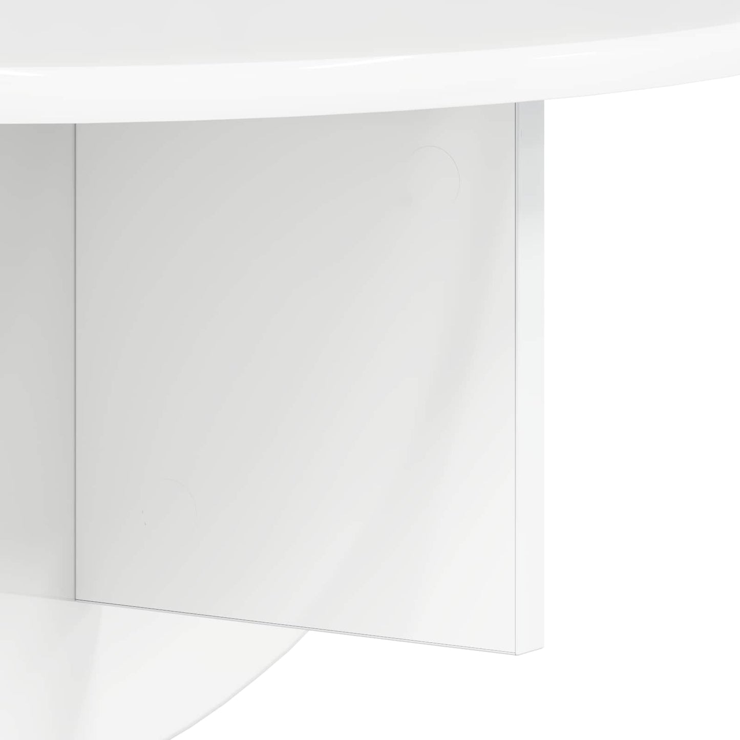 Wall Shelf 2 pcs High Gloss White 48 x 24 x 24 cm