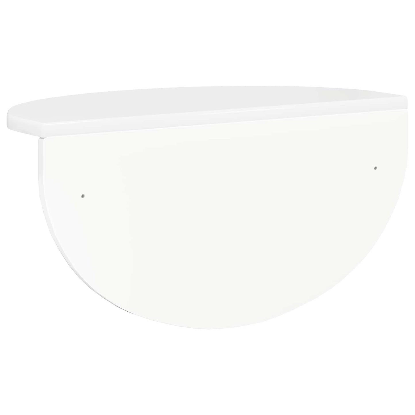 Wall Shelf 2 pcs High Gloss White 48 x 24 x 24 cm