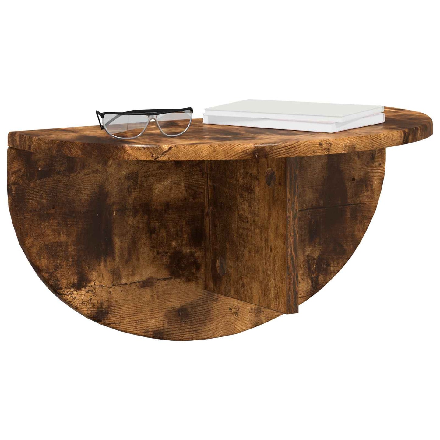 Wall Shelf 2 pcs Smoked Oak 48 x 24 x 24 cm Engineered Wood