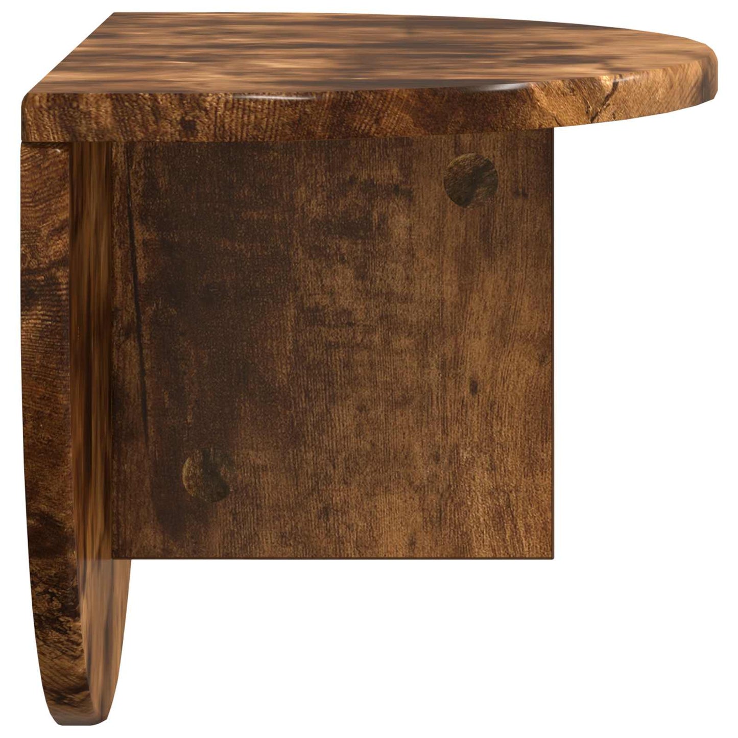 Wall Shelf 2 pcs Smoked Oak 48 x 24 x 24 cm Engineered Wood